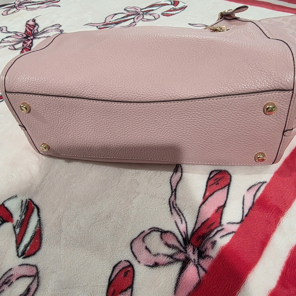 Coach Pink Pebbled Leather Hobo Shoulder Bag + Wallet Set - Picture 10 of 11